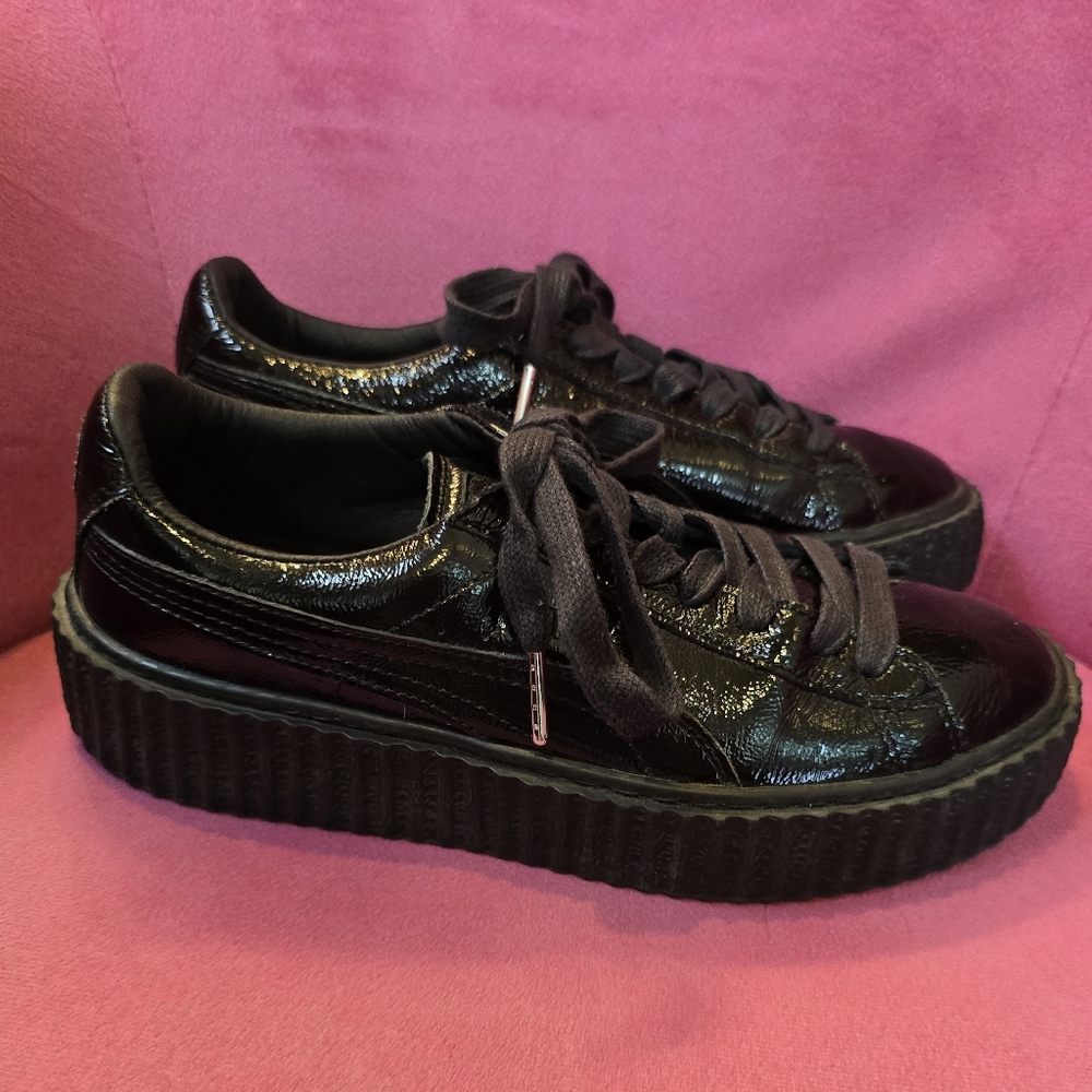 FENTY/PUMA Black Sneakers SZ 7.5 - Picture 10 of 14